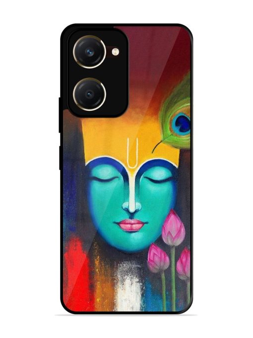 Divine Tranquility: The Face Of Krishna Glossy Soft Edge Case for Vivo Y28S (5G)