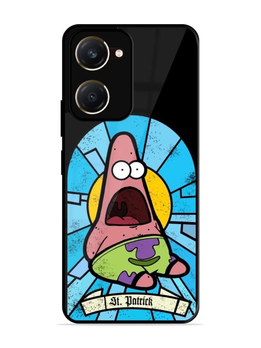 St. Patrick'S Day Stained Glass Patrick Star Glossy Soft Edge Case for Vivo Y28S (5G)