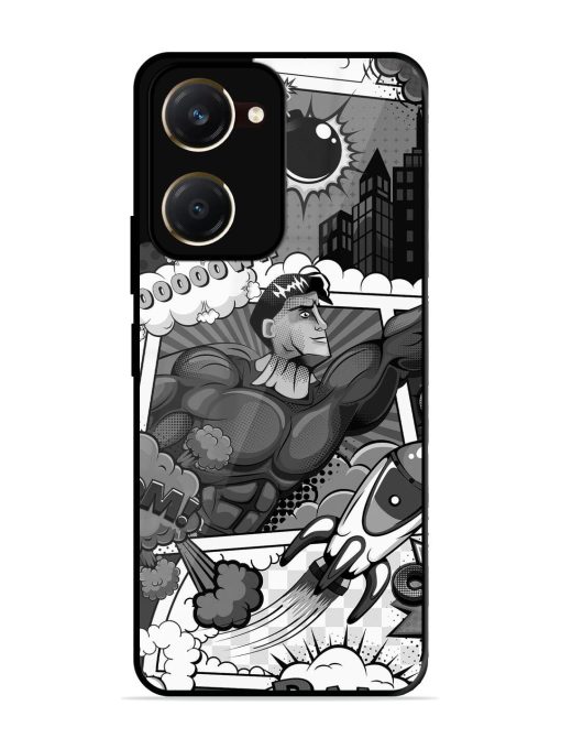 Comic Book Chaos Glossy Soft Edge Case for Vivo Y28S (5G)