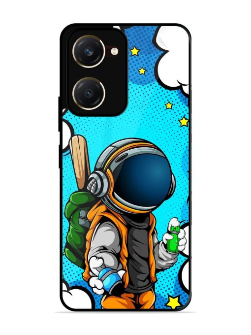 Space Graffiti Artist Glossy Soft Edge Case for Vivo Y28S (5G)