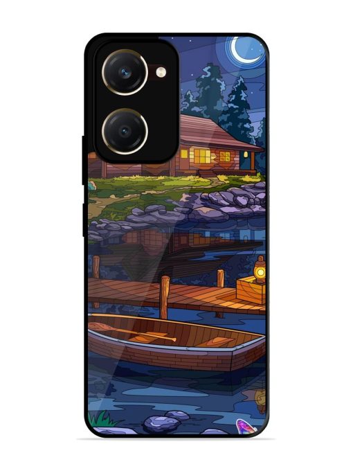 Moonlit Serenity Glossy Soft Edge Case for Vivo Y28S (5G)