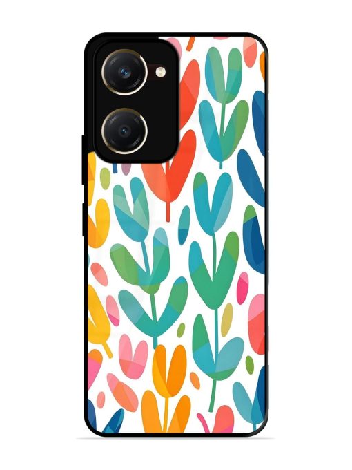 Rainbow Of Blooms Glossy Soft Edge Case for Vivo Y28S (5G)