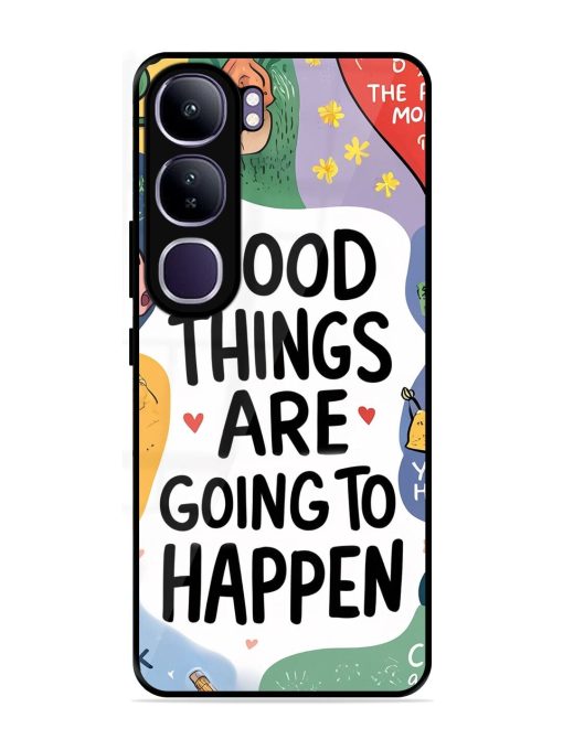 Uplifting Scribbles Glossy Soft Edge Case for Vivo Y300 (5G)