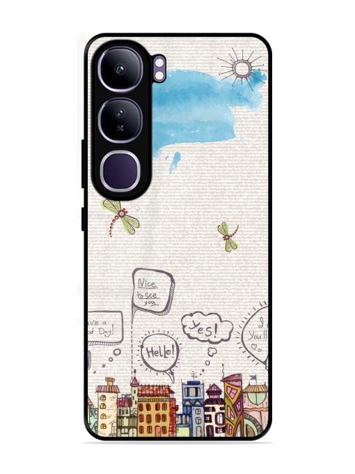 Doodle City Glossy Soft Edge Case for Vivo Y300 (5G)