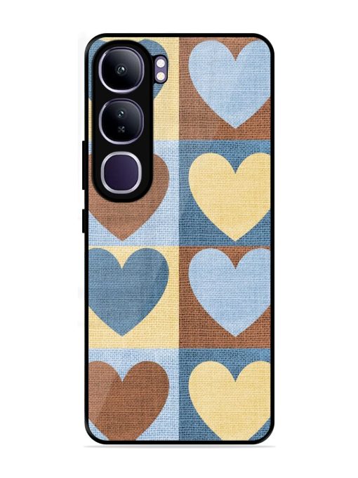 Hearts On Canvas Glossy Soft Edge Case for Vivo Y300 (5G)