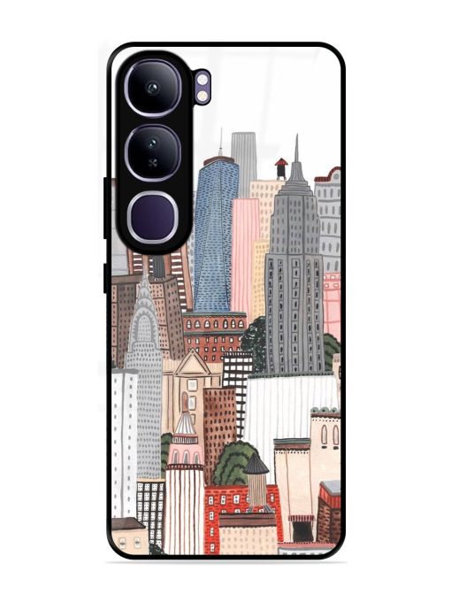 Cityscape Dreams Glossy Soft Edge Case for Vivo Y300 (5G)