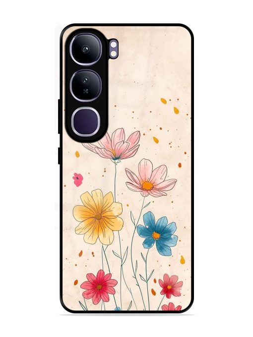 Delicate Bloom Glossy Soft Edge Case for Vivo Y300 (5G)