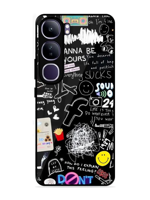 Doodle Diary Glossy Soft Edge Case for Vivo Y300 (5G)