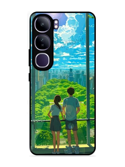 Cyberpunk Dreamscape Glossy Soft Edge Case for Vivo Y300 (5G)