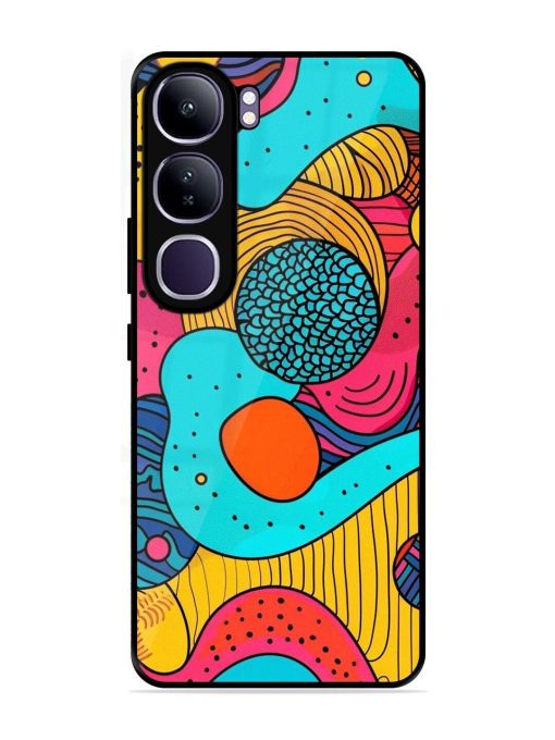 Psychedelic Patterns Glossy Soft Edge Case for Vivo Y300 (5G)