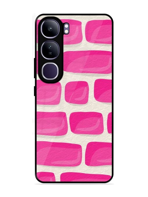 Pink Brick Wall Glossy Soft Edge Case for Vivo Y300 (5G)