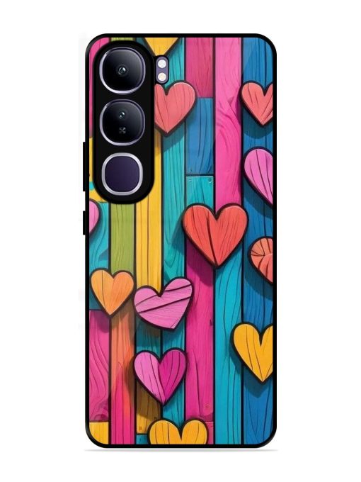 Rainbow Of Hearts Glossy Soft Edge Case for Vivo Y300 (5G)