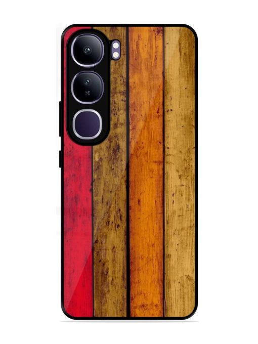 Colorful Woodgrain Glossy Soft Edge Case for Vivo Y300 (5G)