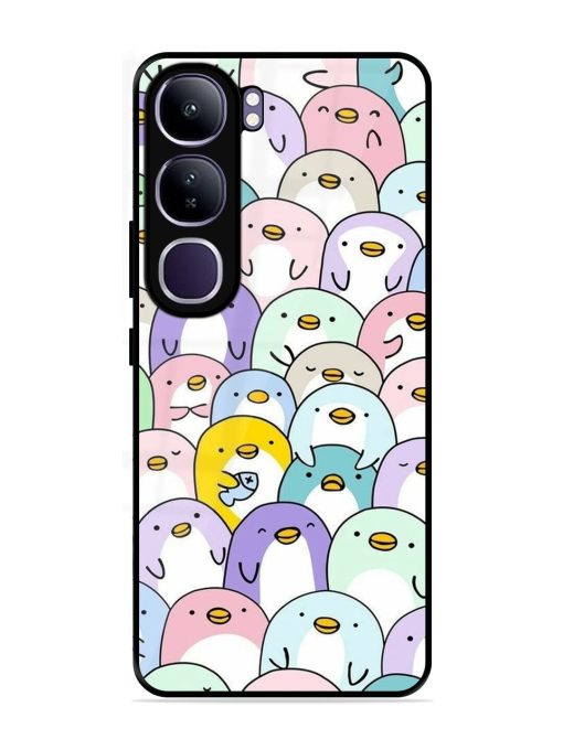 Penguin Party Glossy Soft Edge Case for Vivo Y300 (5G)