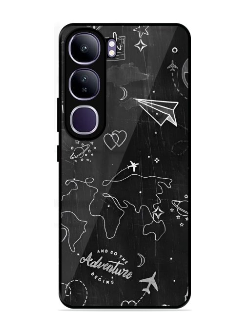 Wanderlust Sketchbook Glossy Soft Edge Case for Vivo Y300 (5G)