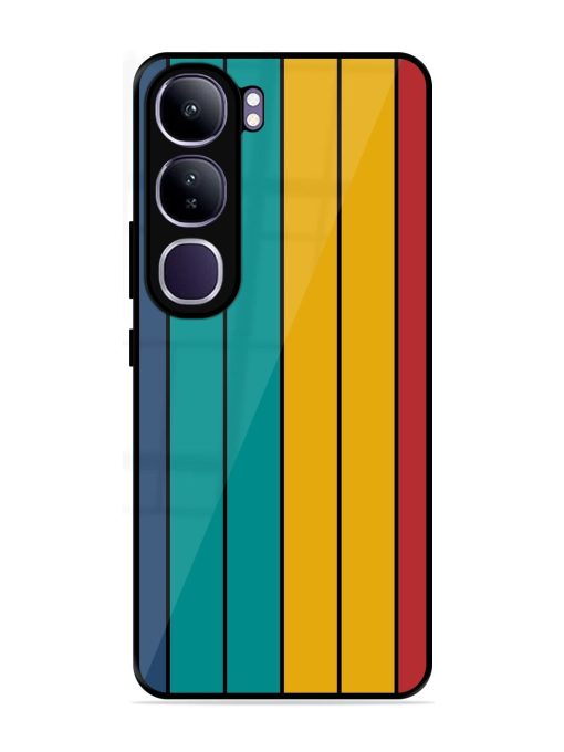 Retro Stripes Glossy Soft Edge Case for Vivo Y300 (5G)