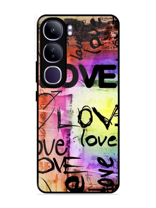 Love Graffiti Glossy Soft Edge Case for Vivo Y300 (5G)