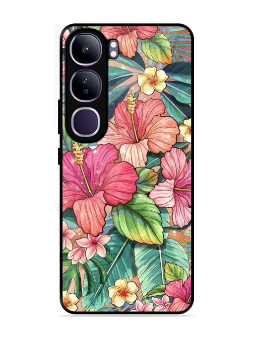 Tropical Tapestry Glossy Soft Edge Case for Vivo Y300 (5G)