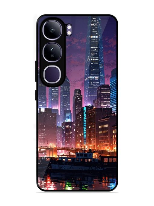 Neon Nightscape Glossy Soft Edge Case for Vivo Y300 (5G)