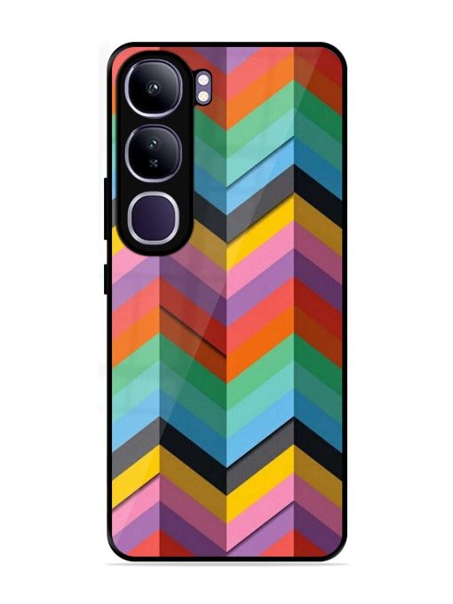 Colorful Zigzag Glossy Soft Edge Case for Vivo Y300 (5G)