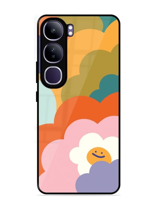 Happy Flower Power Glossy Soft Edge Case for Vivo Y300 (5G)