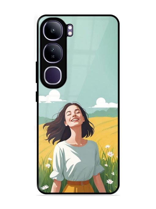 Girl Graffiti Glossy Soft Edge Case for Vivo Y300 (5G)