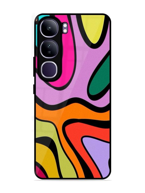 Groovy Swirls Glossy Soft Edge Case for Vivo Y300 (5G)