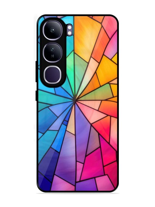 Stained Glass Kaleidoscope Of Colors Glossy Soft Edge Case for Vivo Y300 (5G)