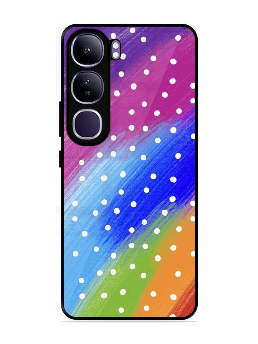 Rainbow Polka Dot Dream Glossy Soft Edge Case for Vivo Y300 (5G)