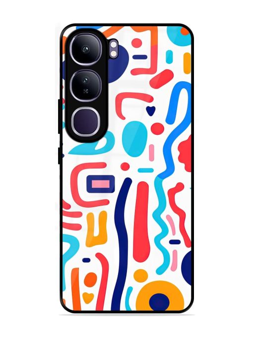 Whimsical Doodle Chaos Glossy Soft Edge Case for Vivo Y300 (5G)