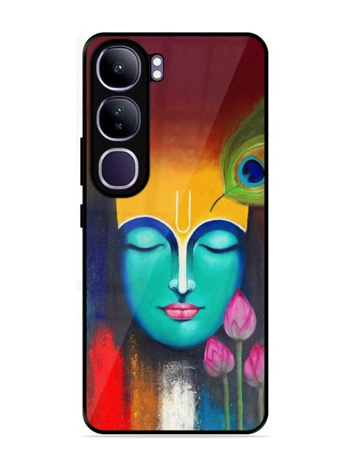 Divine Tranquility: The Face Of Krishna Glossy Soft Edge Case for Vivo Y300 (5G)