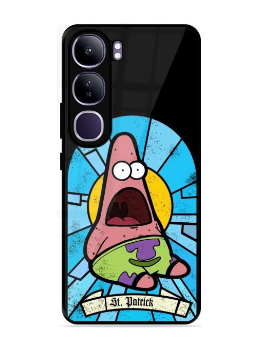 St. Patrick'S Day Stained Glass Patrick Star Glossy Soft Edge Case for Vivo Y300 (5G)