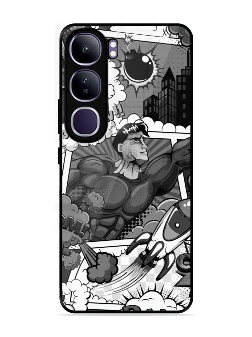 Comic Book Chaos Glossy Soft Edge Case for Vivo Y300 (5G)