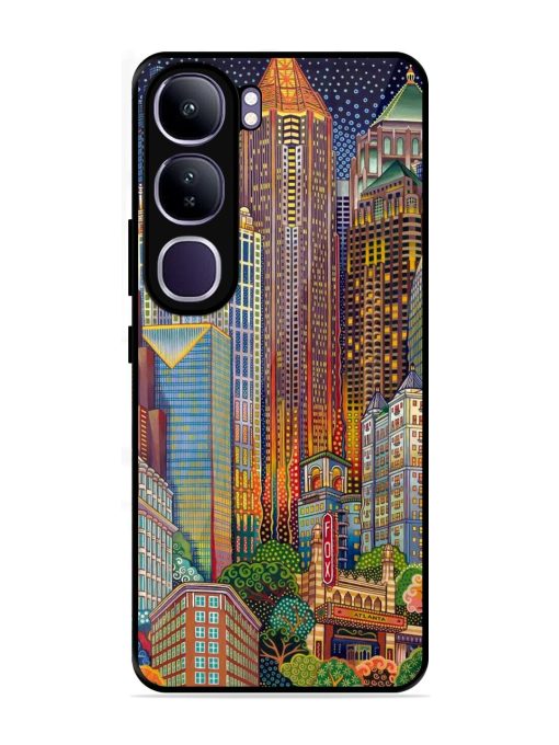 Neon Nightscape Glossy Soft Edge Case for Vivo Y300 (5G)