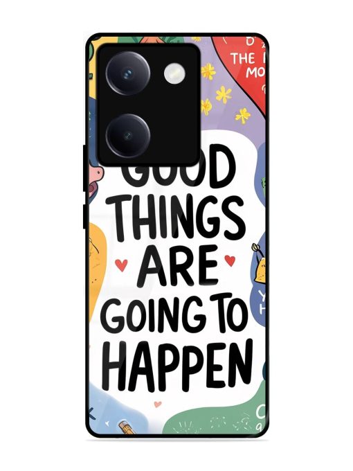 Uplifting Scribbles Glossy Soft Edge Case for Vivo Y300 Plus (5G)