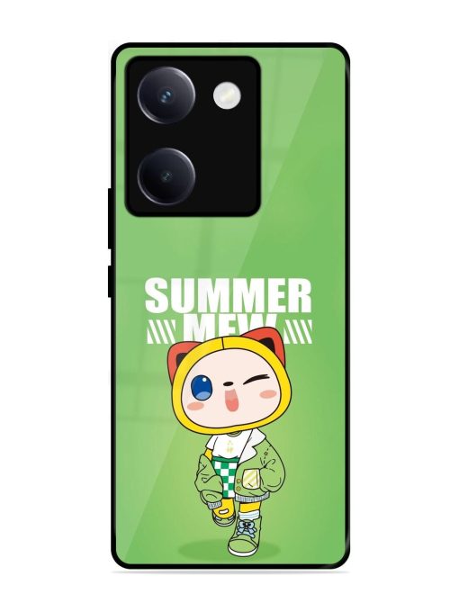 Purrfect Summer Glossy Soft Edge Case for Vivo Y300 Plus (5G)