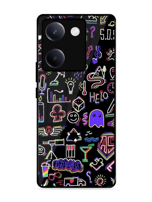 Neon Doodle Glossy Soft Edge Case for Vivo Y300 Plus (5G)