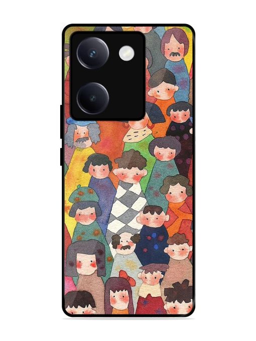 Blooming Arcs Glossy Soft Edge Case for Vivo Y300 Plus (5G)