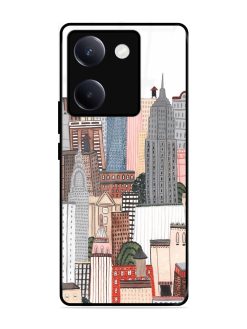 Cityscape Dreams Glossy Soft Edge Case for Vivo Y300 Plus (5G)