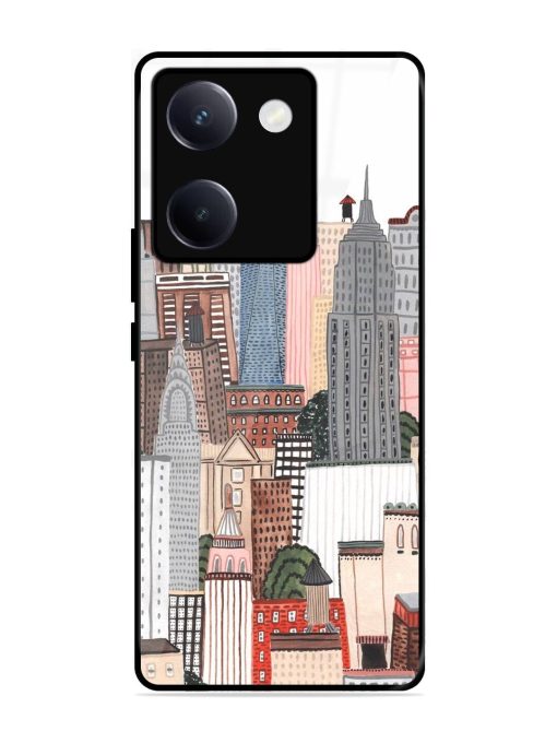 Cityscape Dreams Glossy Soft Edge Case for Vivo Y300 Plus (5G)