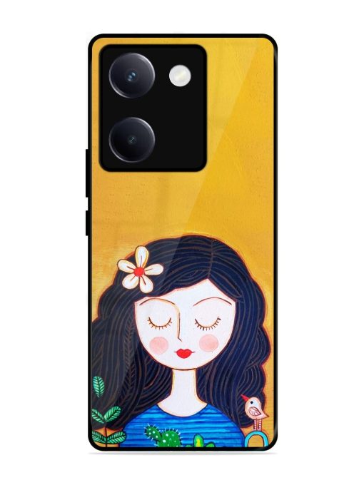 Girl Illustration Glossy Soft Edge Case for Vivo Y300 Plus (5G)