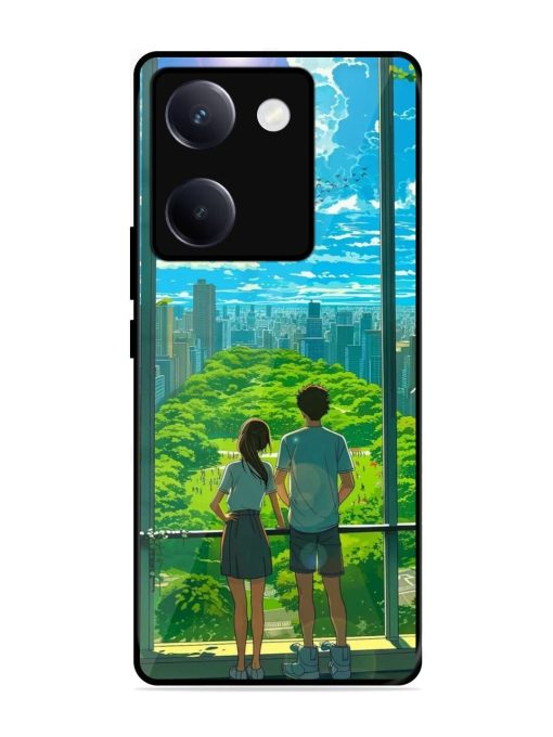 Cyberpunk Dreamscape Glossy Soft Edge Case for Vivo Y300 Plus (5G)