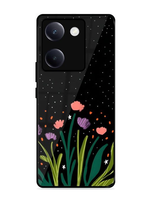 Midnight Bloom Glossy Soft Edge Case for Vivo Y300 Plus (5G)