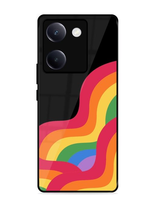 Wavy Rainbow Glossy Soft Edge Case for Vivo Y300 Plus (5G)