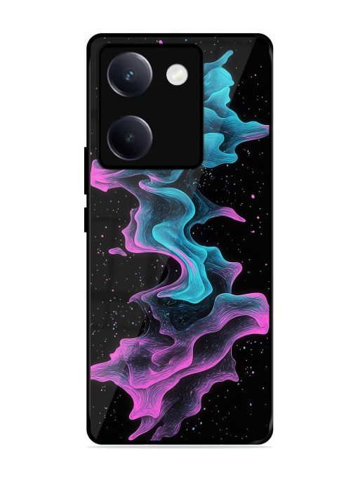 Cosmic Currents Glossy Soft Edge Case for Vivo Y300 Plus (5G)