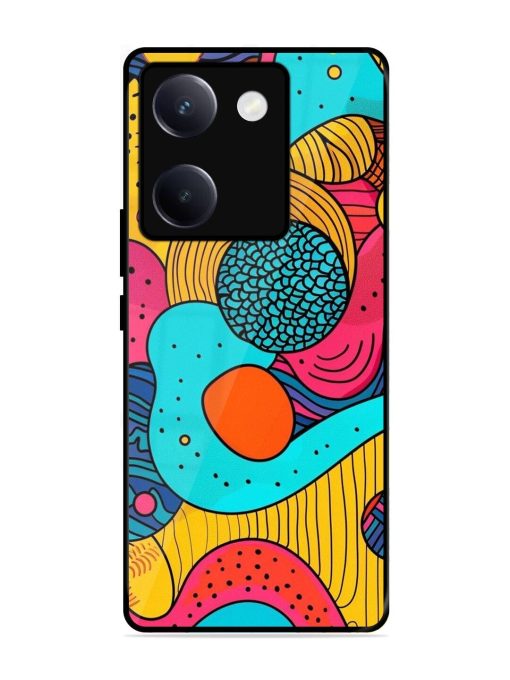 Psychedelic Patterns Glossy Soft Edge Case for Vivo Y300 Plus (5G)