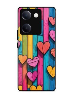 Rainbow Of Hearts Glossy Soft Edge Case for Vivo Y300 Plus (5G)