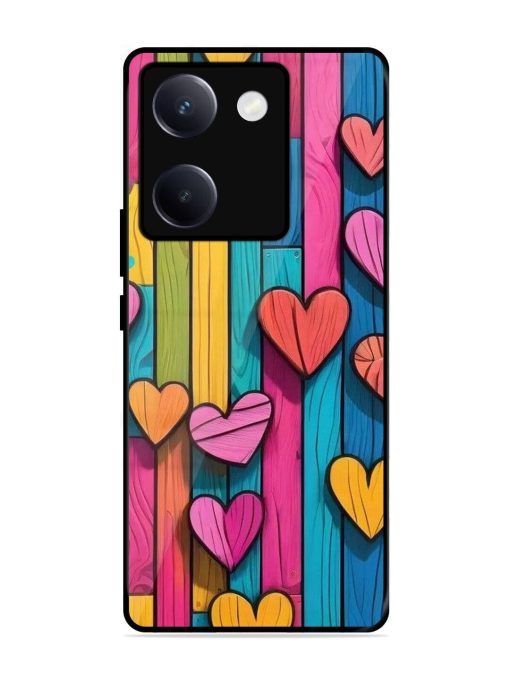 Rainbow Of Hearts Glossy Soft Edge Case for Vivo Y300 Plus (5G)