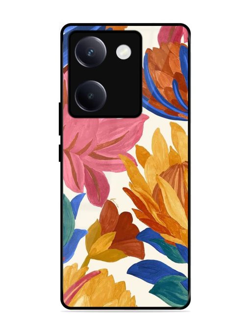 Blooming Tapestry Glossy Soft Edge Case for Vivo Y300 Plus (5G)