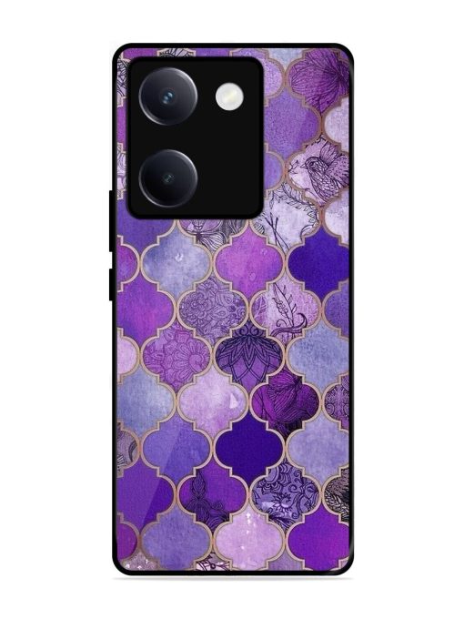 Purple Mosaic Magic Glossy Soft Edge Case for Vivo Y300 Plus (5G)